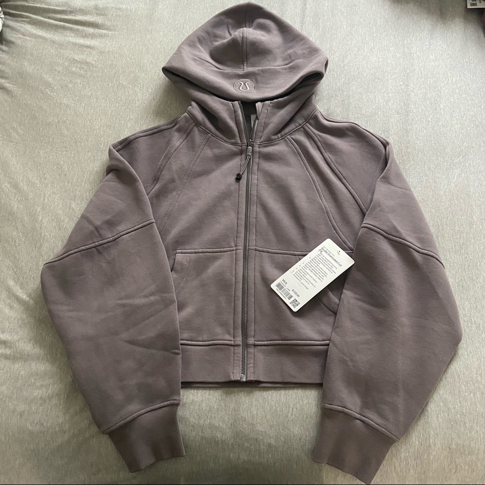 NWT Lululemon Scuba Oversized Full-Zip in Lunar Rock size XS/S